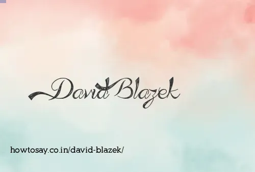 David Blazek