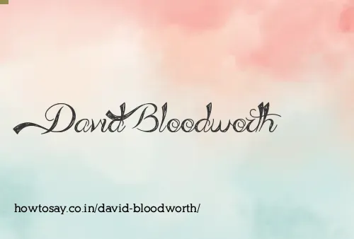 David Bloodworth