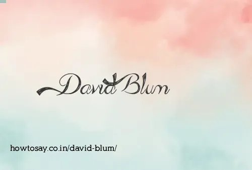 David Blum