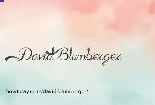 David Blumberger