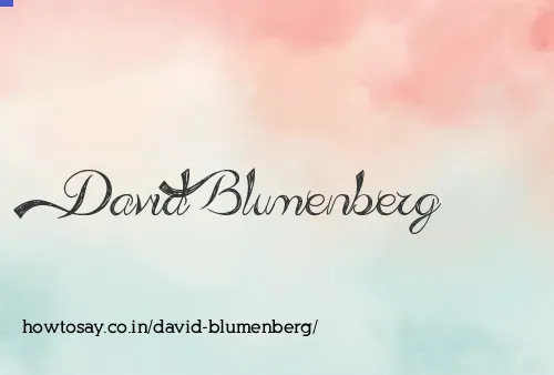 David Blumenberg