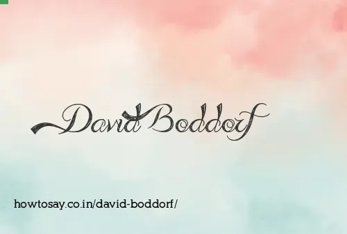David Boddorf