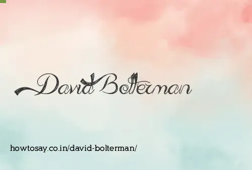 David Bolterman