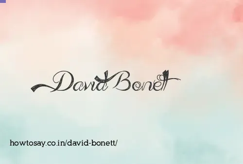 David Bonett