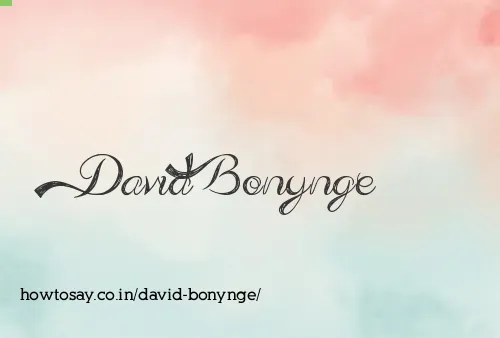 David Bonynge