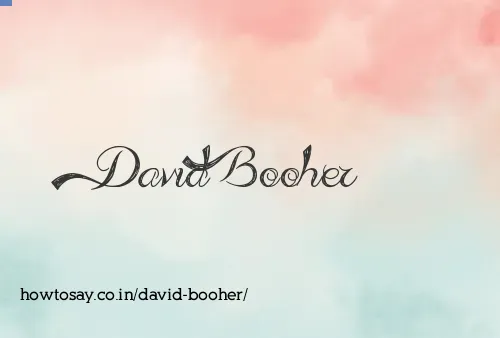 David Booher
