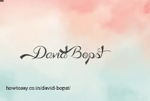 David Bopst