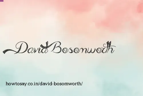 David Bosomworth