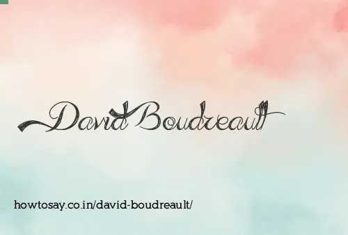 David Boudreault