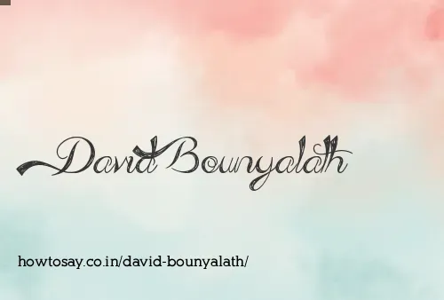 David Bounyalath