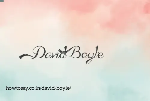 David Boyle