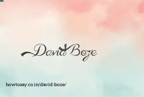 David Boze