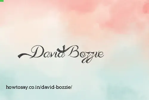 David Bozzie