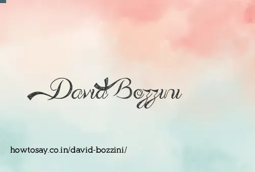 David Bozzini