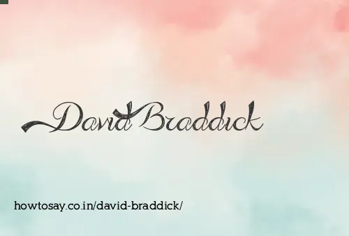 David Braddick