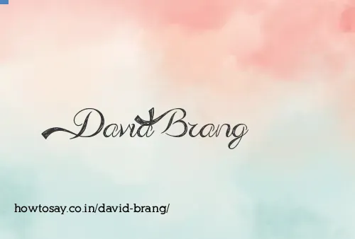 David Brang