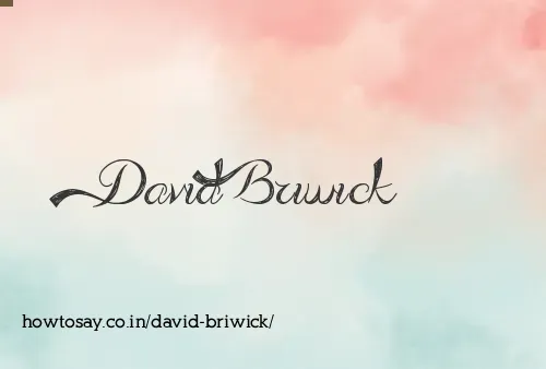 David Briwick