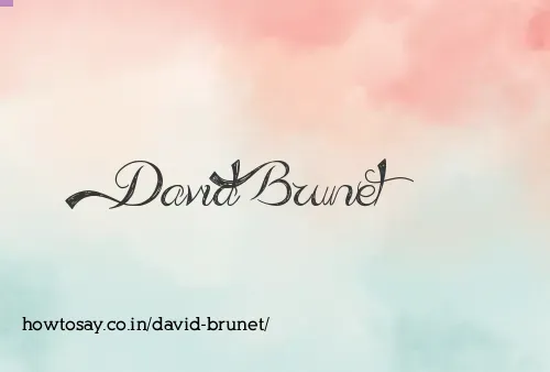 David Brunet