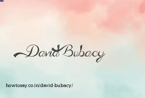 David Bubacy