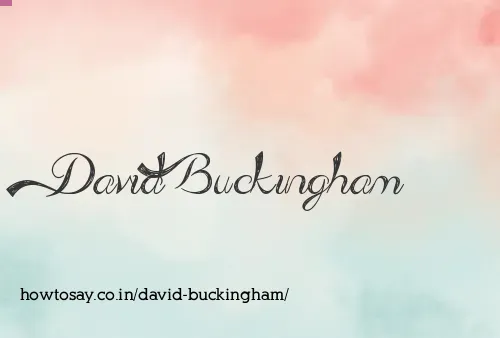 David Buckingham