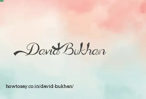 David Bukhan