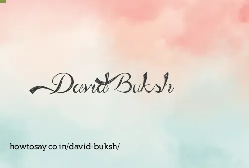 David Buksh