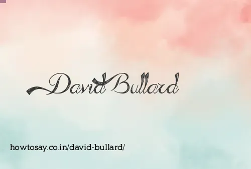 David Bullard