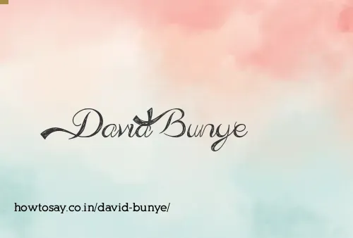 David Bunye