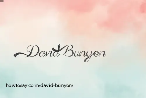 David Bunyon