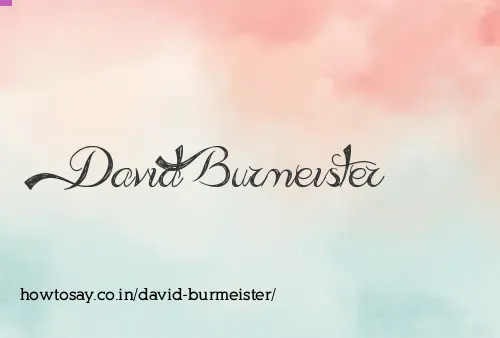 David Burmeister