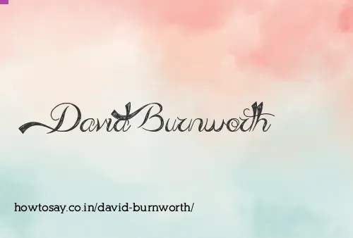 David Burnworth
