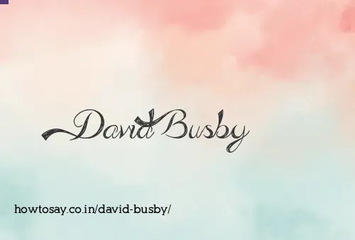 David Busby