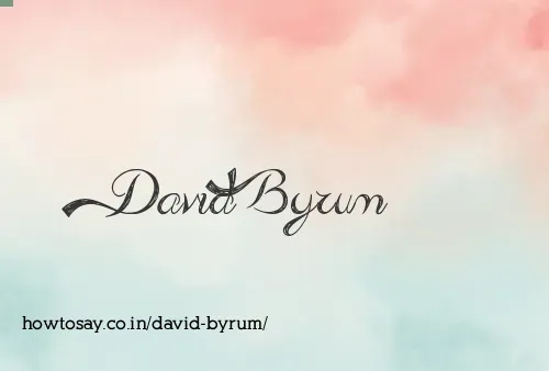 David Byrum