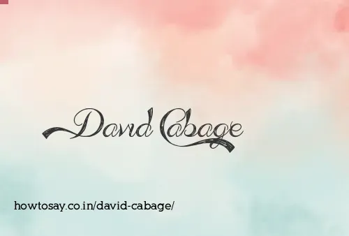David Cabage