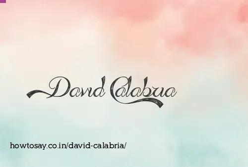 David Calabria