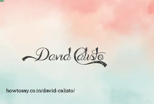 David Calisto