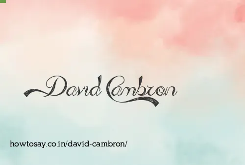 David Cambron
