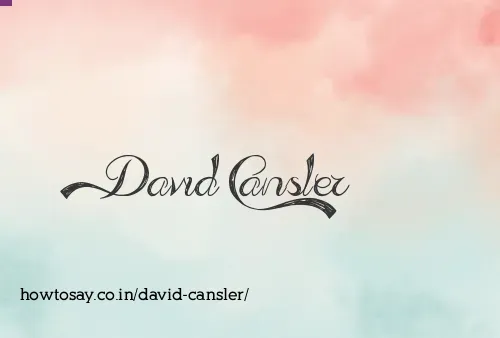 David Cansler