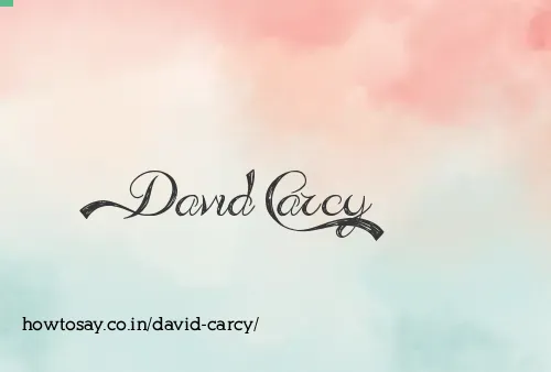 David Carcy