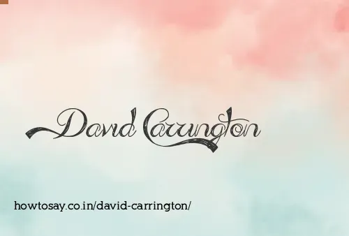 David Carrington