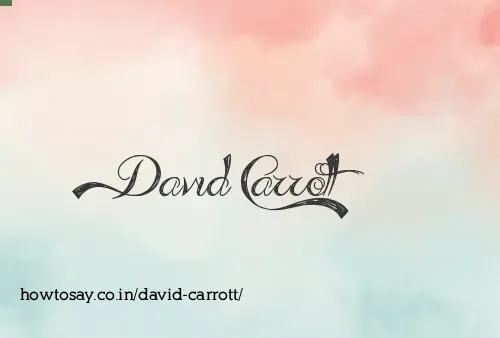 David Carrott