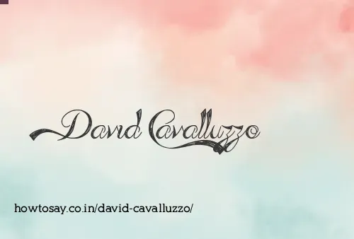 David Cavalluzzo