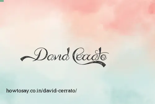 David Cerrato