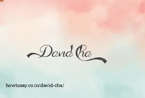 David Cha