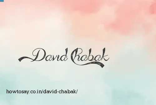 David Chabak
