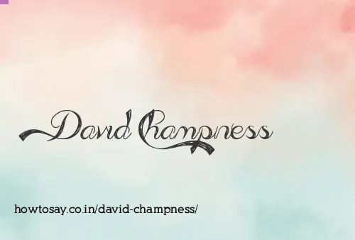 David Champness
