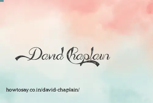 David Chaplain