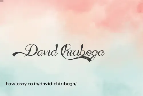 David Chiriboga