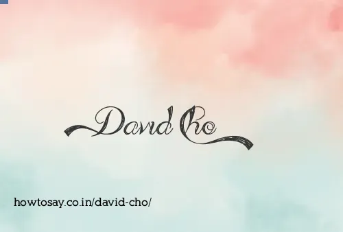 David Cho