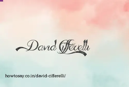 David Cifferelli